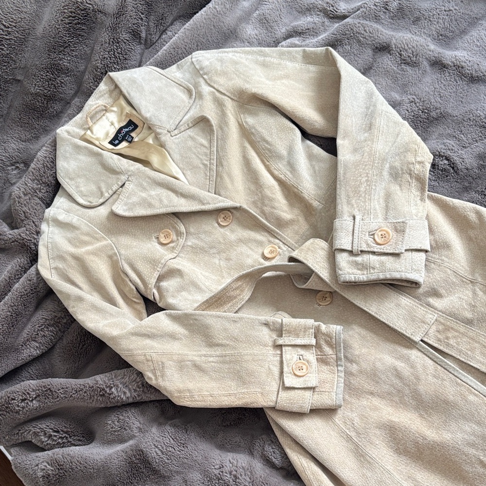 Le Chateau Beige Trench Coat